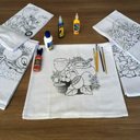 Ver imagem 4 de Pano de Prato Lomaer Sacaria 45x71cm Contorno para Pintura( 30 Unidades)branco