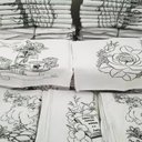 Ver imagem 2 de Pano de Prato Lomaer Sacaria 45x71cm Contorno para Pintura( 30 Unidades)branco