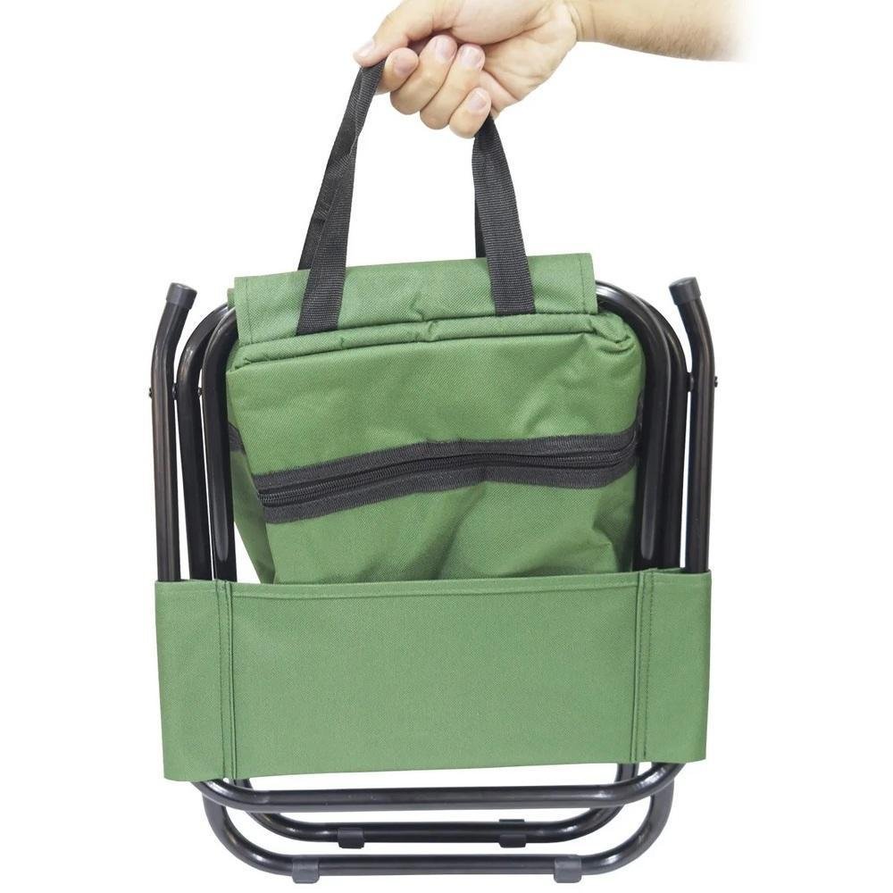 CADEIRA DE CAMPING DOBRAVEL COM BOLSA E ALCA PARA TRANSPORTE PARA PRAIA PESCA ACAMPAMENTO - 3