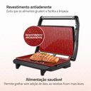 Ver imagem 4 de Sanduicheira Grill e Chapa 3 em 1 Master Press Inox 1000W 220V Vermelha Mondial Pg-01-Rc-Cl