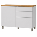 Ver imagem 3 de Balcão de Cozinha Modular Marquesa 120cm 1 Porta 3 Gavetas 100% MDF - Nesher