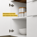 Ver mais imagens de Balcão de Cozinha Modular Marquesa 120cm 1 Porta 3 Gavetas 100% MDF - Nesher