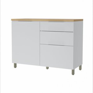 Balcão Modular 1 Porta 3 Gavetas Nesher Marquesa 120cm 100 Mdf