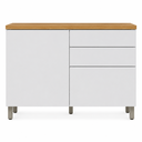 Ver imagem 4 de Balcão de Cozinha Modular Marquesa 120cm 1 Porta 3 Gavetas 100% MDF - Nesher