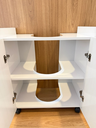 Ver imagem 6 de Gabinete Armario de Banheiro para Pia de Coluna 56cm Branco – Beleza, Organização e Funcionalidade