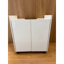 Ver imagem 5 de Gabinete Armario de Banheiro para Pia de Coluna 56cm Branco – Beleza, Organização e Funcionalidade