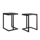 Ver imagem 1 de Conjunto 2 Banquetas Carraro Tubo Preto Madeirado Preto