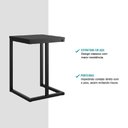 Ver imagem 7 de Conjunto 2 Banquetas Carraro Tubo Preto Madeirado Preto