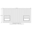 Ver imagem 6 de Cabeceira Ripado Para Cama de Solteiro Maracá Nature Com 2 Mesa de Cabeceira Jatobá OffWhite - Rede