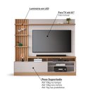 Ver imagem 4 de Rack com Painel Macéio para TV de até 65 - Freijó/Off White