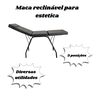Maca 3 Posições P/ Estética Massagem, Depilação, Tatuagem - 5