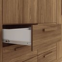 Ver imagem 6 de Guarda-roupa Casal Santana 8 Portas 6 Gavetas com Espelho Jatoba - Pnr Móveis