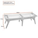 Ver imagem 3 de Banco Espaço Gourmet Lan 130cm Madeira Maciça - Sallar Home
