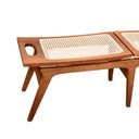 Ver imagem 4 de Banco Espaço Gourmet Lan 130cm Madeira Maciça - Sallar Home