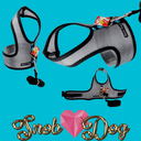 Ver imagem 7 de Peitoral Arreio Pet +Guia SnobDog Roupinhas - GG - Cinza