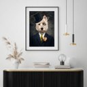 Ver imagem 1 de Quadro West Terrier Lord - 60x48cm:madeira Branca