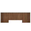 Ver mais imagens de Cabeceira King 3,50m e 2 Mesas Gaveta e Nicho Mdf sob Medida Cor:nogueira Cadiz