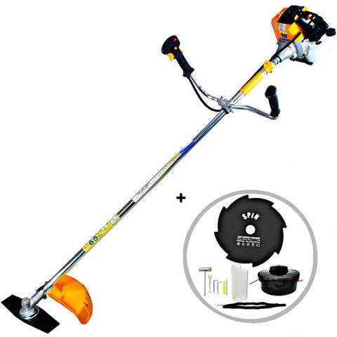 Roçadeira Vulcan 2T VR 430S Lâmina Facão Com Disco de 8 Pontas Ideal Para Cortes Rápidos e