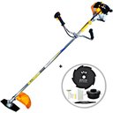 Ver imagem 1 de Roçadeira Vulcan 2T VR 430S Lâmina Facão Com Disco de 8 Pontas Ideal Para Cortes Rápidos e
