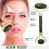 Rolo Pedra Quartzo placa Gua Sha Massagem Facial Anti Rugas - 2