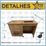 Gabinete Máquina Costura Portátil 100% Mdf - 3