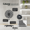 Ver imagem 2 de Ventilador Ultra Silencioso 8 Pás Resistente Bivolt Forte:preto