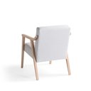 Ver imagem 7 de Kit 2 Poltronas Decorativas Madeira Maciça Jequitibá Tecido Algodão Flávia