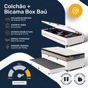 Ver imagem 4 de Cama Box Baú com Colchão Gazin de Espuma D33 Pillow In Force Mid + Auxiliar de Espuma Solteiro
