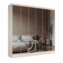 Ver imagem 5 de Guarda-roupa Casal com 6 Portas Reflecta e 4 Gavetas Atenas Yescasa