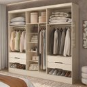 Ver imagem 6 de Guarda-roupa Casal com 6 Portas Reflecta e 4 Gavetas Atenas Yescasa