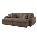 Ver imagem 2 de Sofá Cama 3 Lugares Retrátil Reclinável 230cm Veludo com Molas Ensacadas Apolo Yescasa