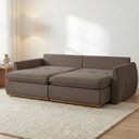 Ver imagem 5 de Sofá Cama 3 Lugares Retrátil Reclinável 230cm Veludo com Molas Ensacadas Apolo Yescasa