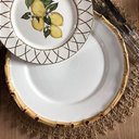 Ver imagem 6 de Jogo 4 Pratos Raso de Bambu 27cm Flat Borda Grossa Scalla