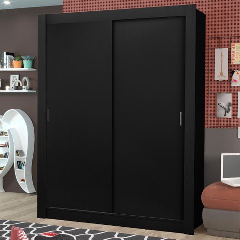 Guarda-roupa Solteiro Madesa Dallas Plus 2 Portas de Correr 4 Gavetas