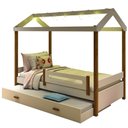 Ver imagem 2 de Bicama Montessoriana Solteiro LED Isa com Colchão MDF Branco e Mel Divaloto Móveis