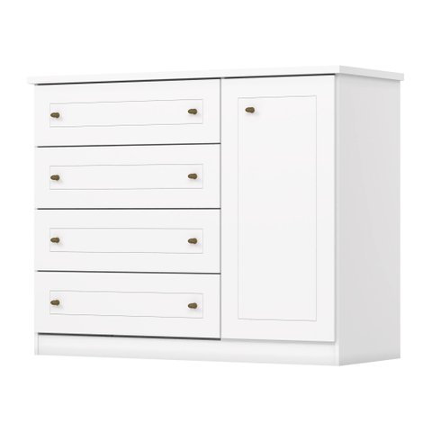 Comoda Americana 01 Pt. 04 Gav. Branco - Henn