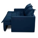 Ver imagem 7 de Sofá sem Caixa Retrátil e Reclinável 2,00m com Molas Bianca Suede Azul Madelina Decor
