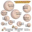 Ver imagem 4 de 2 Esferas Bolinhas Bolas De Madeira Pinus 120mm