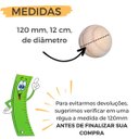 Ver imagem 2 de 2 Esferas Bolinhas Bolas De Madeira Pinus 120mm