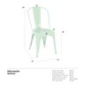 Kit 3 Cadeiras Iron Tolix - Verde Claro - 8