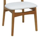 Ver imagem 6 de Kit 2 Cadeiras Toscana Madeira Maciça - Amêndoa - Assento Estofado Corano Bege