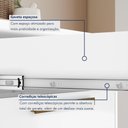 Ver imagem 7 de Cozinha Completa 3 Peças 7 Portas 1 Gaveta MDP 121,5cm Branco Kaiki Móveis
