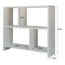 Ver imagem 5 de Prateleira para Quarto Closet Aberto Organiza Sapatos e Bolsas Technox Branco