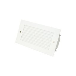 Balizador de Embutir 308 Com Grade Área Externa G9 9x15cm Branco - 1