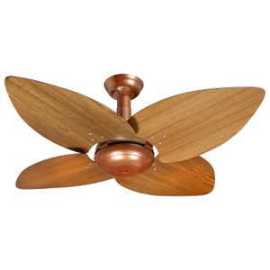 Ventilador de Teto Office Jet AspenVenti-Delta Cobre 4Pás Freijó 220V+Controle