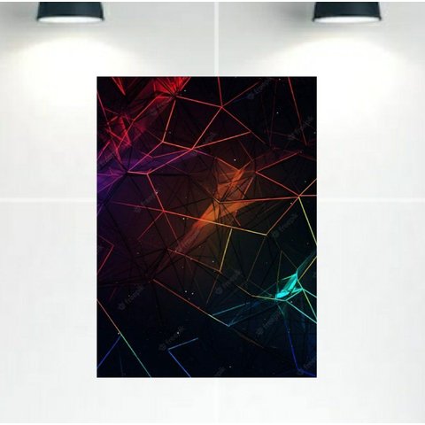 Quadro Decorativo Tela Canvas Abstratro Ref:qbab21 Lojall 120 X 80 Cm Borda Infinita