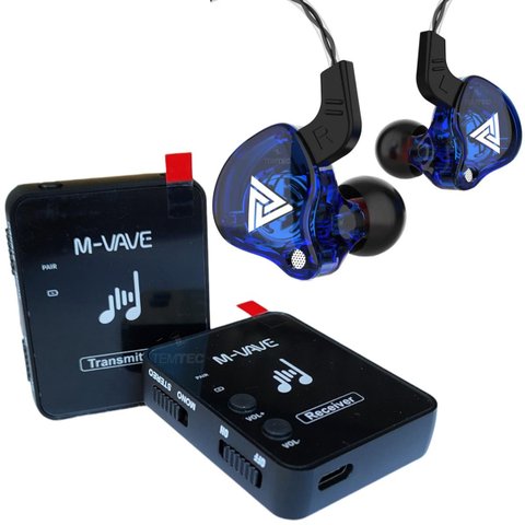 Monitor Retorno de Palco M-vave S/ Fio Fone Profissional