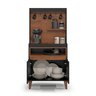 Aparador Cantinho do Café Flow Buffet com 2 Portas com Pés Pinus - Preto com Freijó - 2