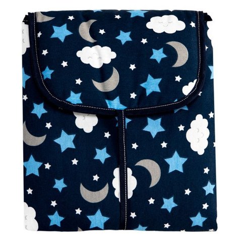 Trocador Portátil C/ Bolsos Internos - Soninho Marinho