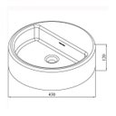 Ver imagem 2 de Cuba de Apoio para Banheiro 43cmx12cm Ouro Fino